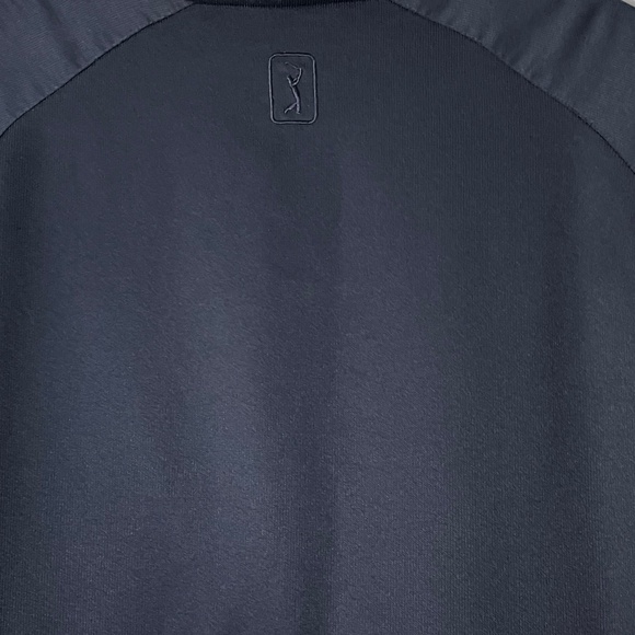 PGA Tour Golf Windbreaker Jacket Mens XL Full Zip Mesh Navy Water Resistant - Picture 6 of 7